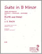 SUITE IN B MINOR FLUTE SOLO cover